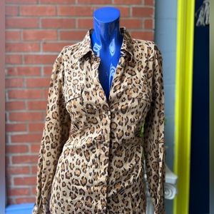 Lauren Ralph Lauren leopard print button down XL